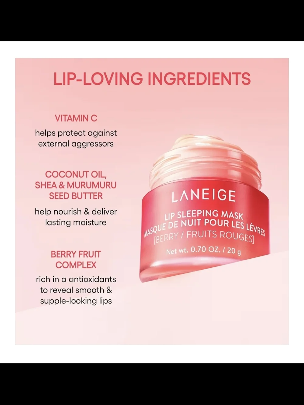 LANEIGE Lip Sleeping Mask Berry 20 g
